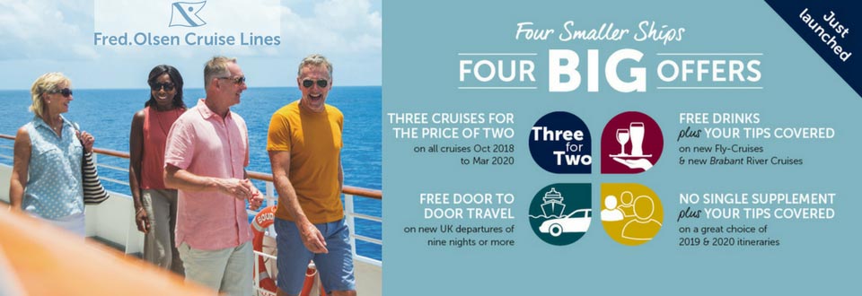 Fred Olsen Cruises Four Smaller Ships, Four BIG Offers